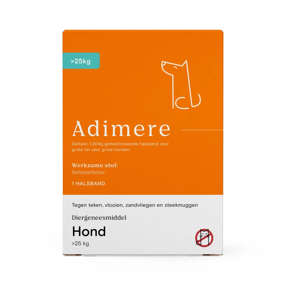 Adimere Vlooien- en Tekenband Hond
