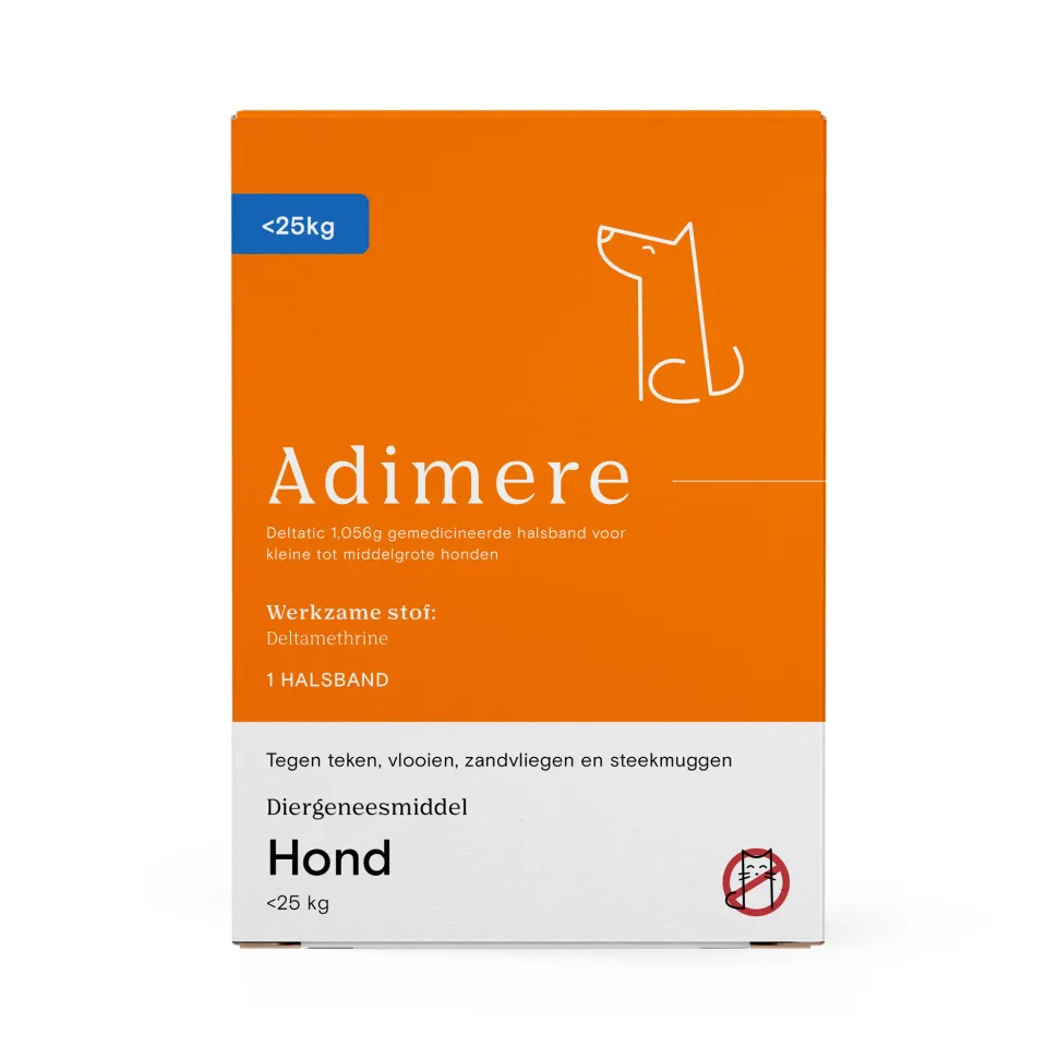 Adimere Vlooien- en Tekenband Hond