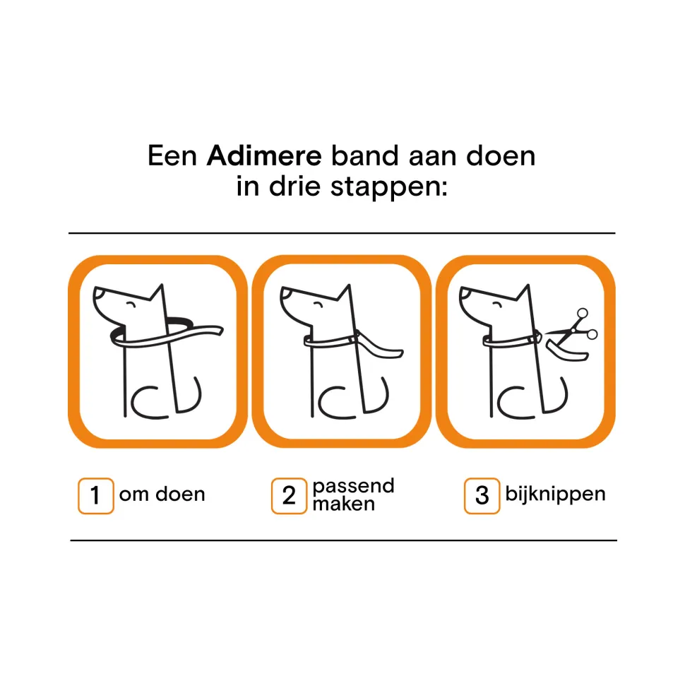 Adimere Vlooien- en Tekenband Hond