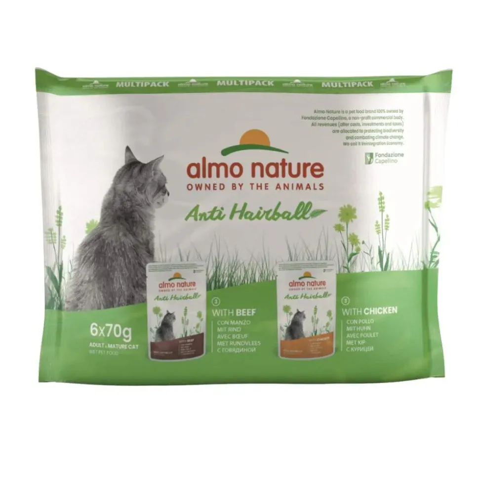 Almo Nature Anti Hairball - Maaltijdzakje - Kattenvoer