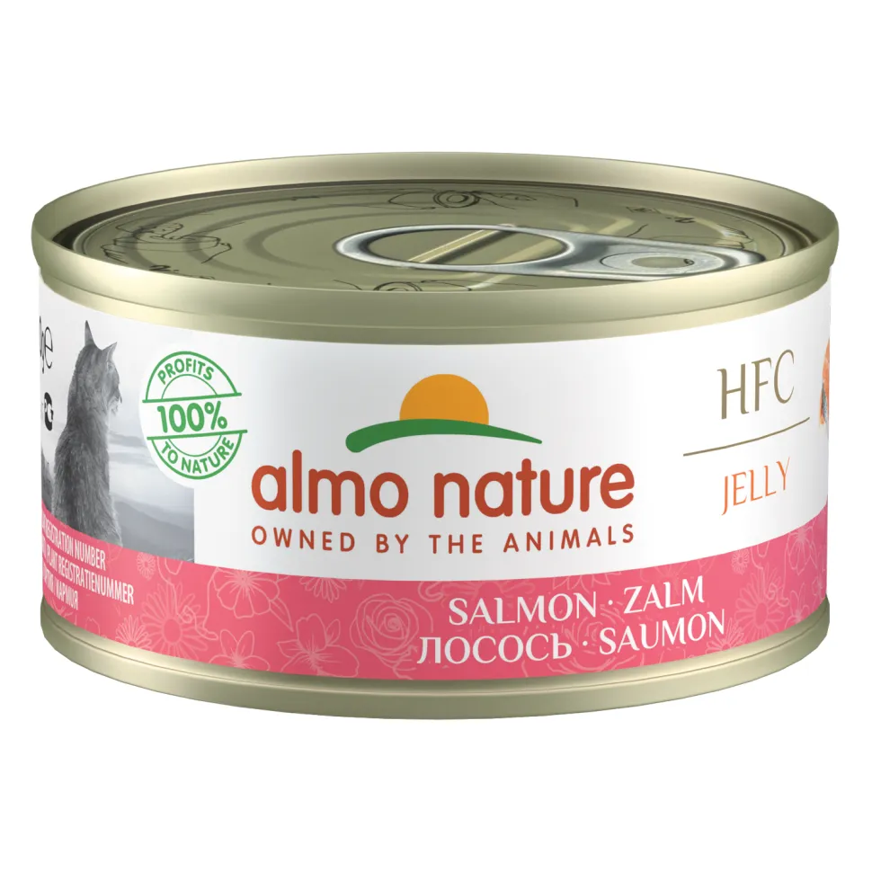 Almo Nature HFC 70 Jelly Kattenvoer - Blik - Zalm