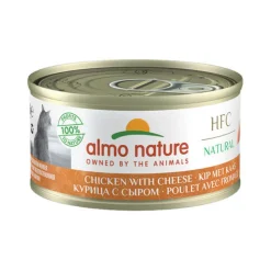 Almo Nature HFC 70 Natural Kattenvoer - Blik - Kip en Kaas