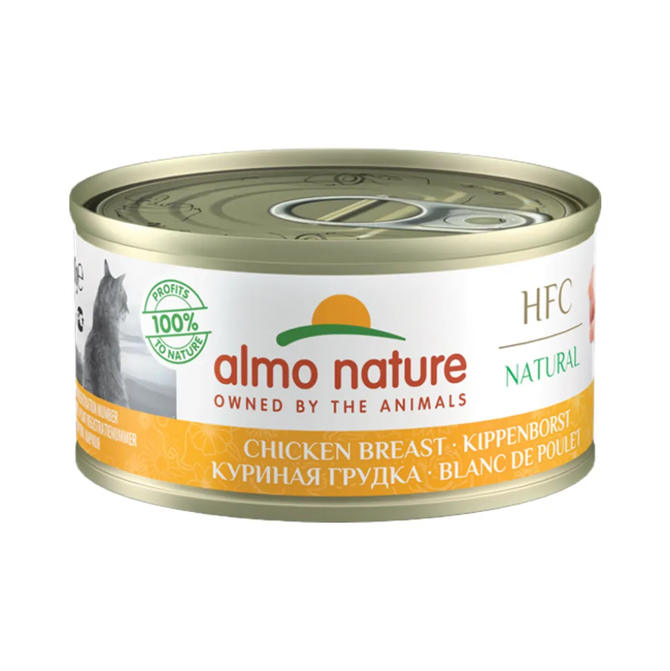 Almo Nature HFC 70 Natural Kattenvoer - Blik - Kippenvlees
