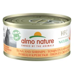 Almo Nature HFC 70 Natural Kattenvoer - Blik - Tonijn en Garnalen