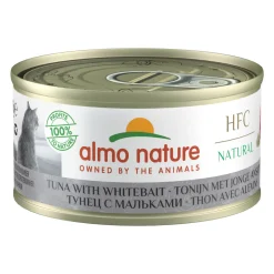 Almo Nature HFC 70 Natural Kattenvoer - Blik - Tonijn en Ansjovis