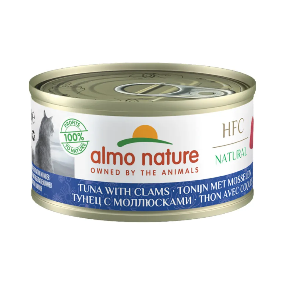 Almo Nature HFC 70 Natural Kattenvoer - Blik - Tonijn en Mosselen