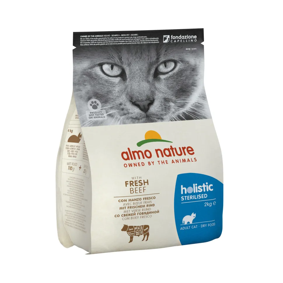 Almo Nature Sterilised Kattenvoer - Rundvlees en Rijst