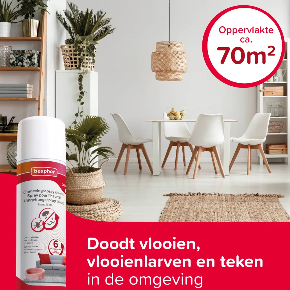 Beaphar Vlooien Omgevingsspray