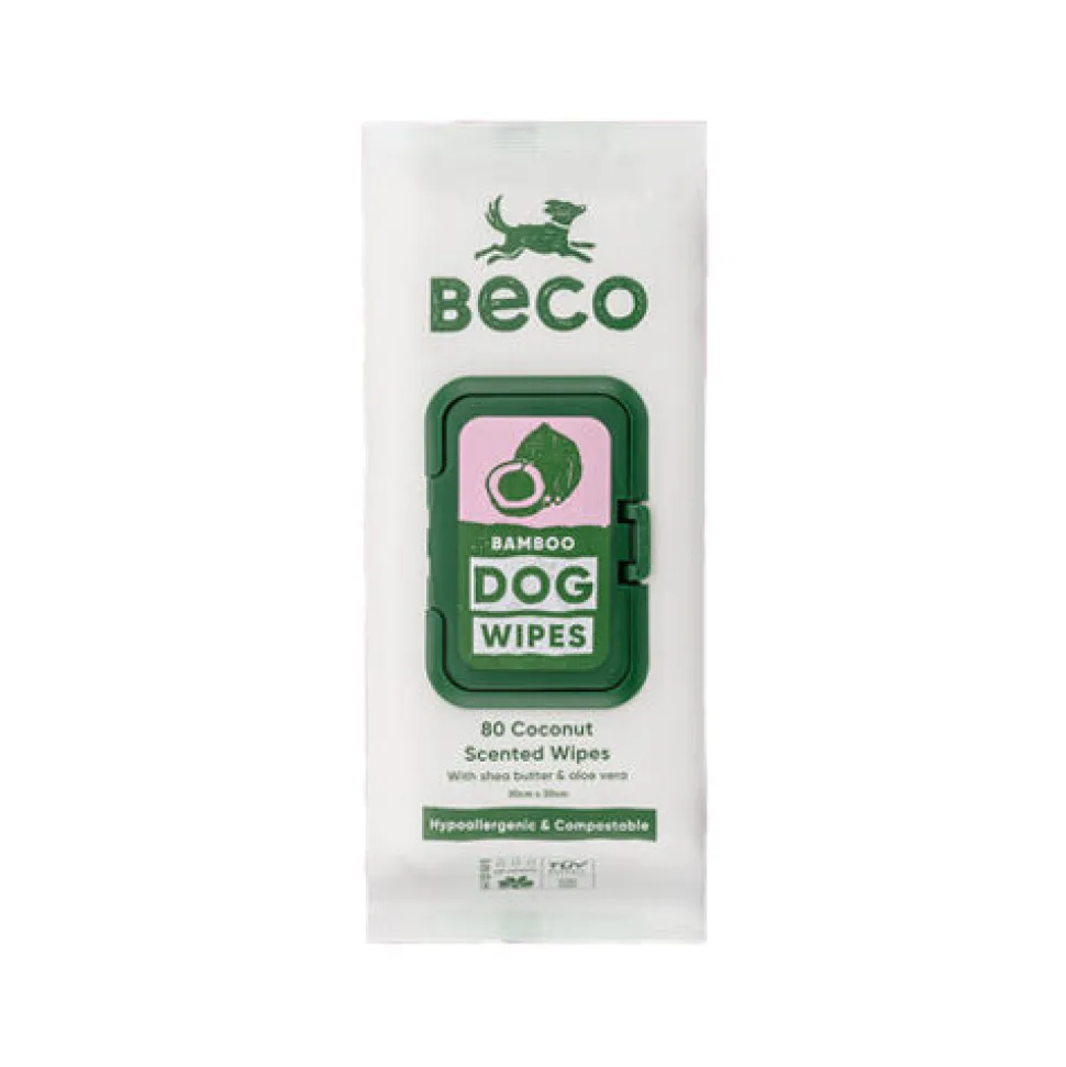 Beco Bamboo Dog Wipes - Coconut