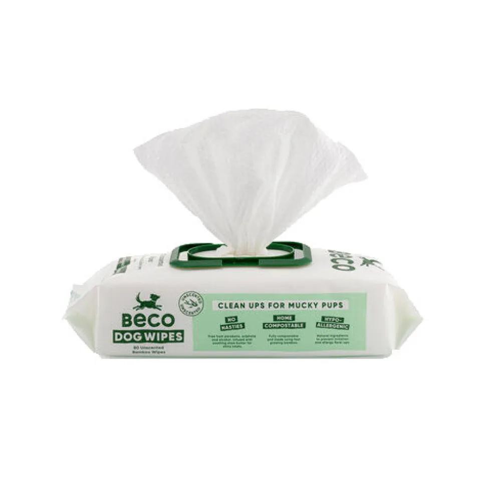 Beco Bamboo Dog Wipes - Unscented