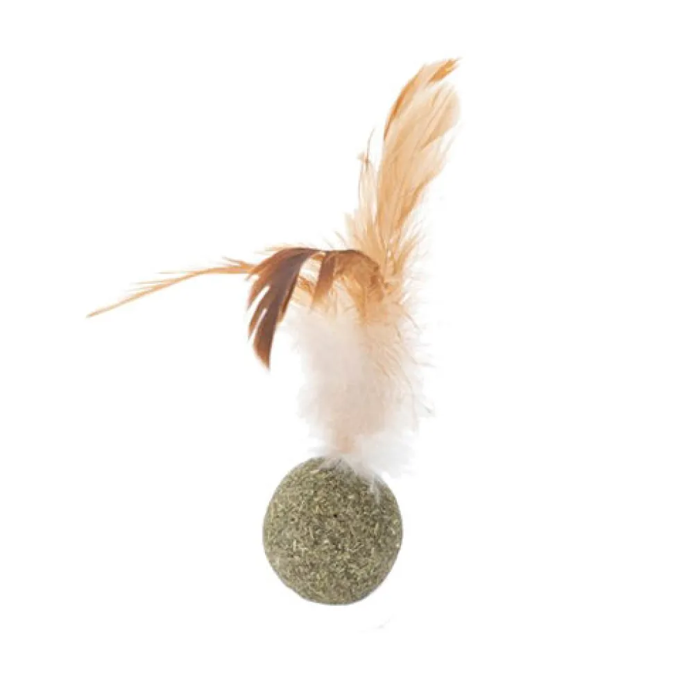Beeztees Catnip Bal met Veren
