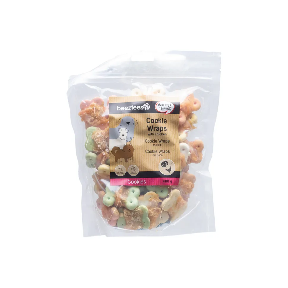 Beeztees Cookie Wraps met Kip