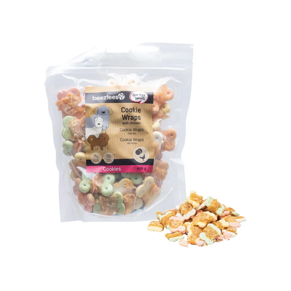 Beeztees Cookie Wraps met Kip