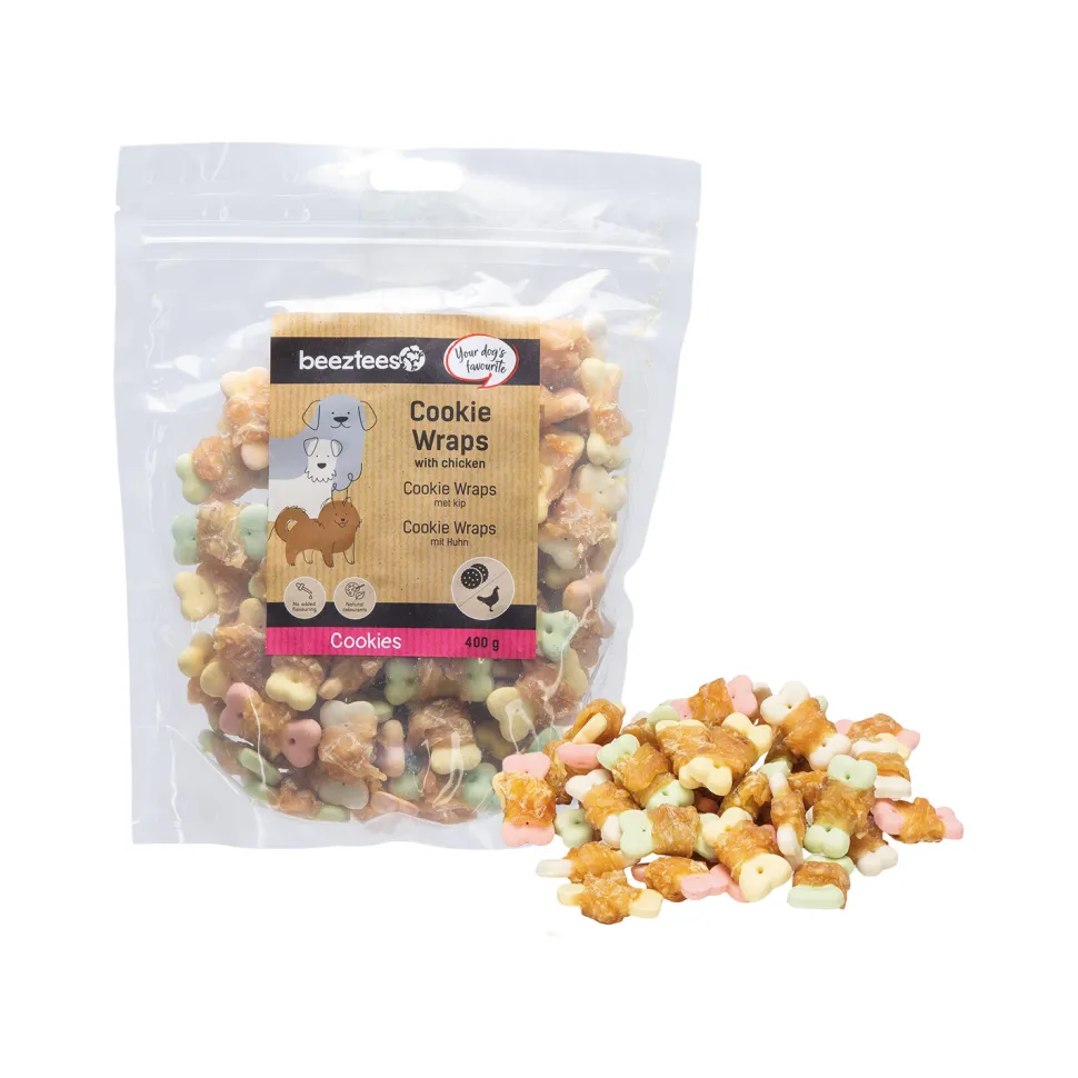 Beeztees Cookie Wraps met Kip