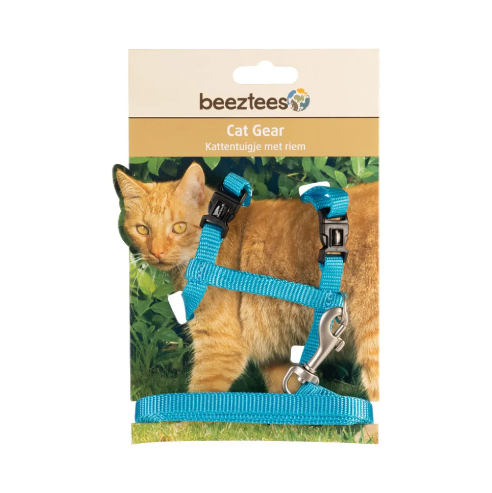 Beeztees Nylon Kattentuig Uni - Lichtblauw