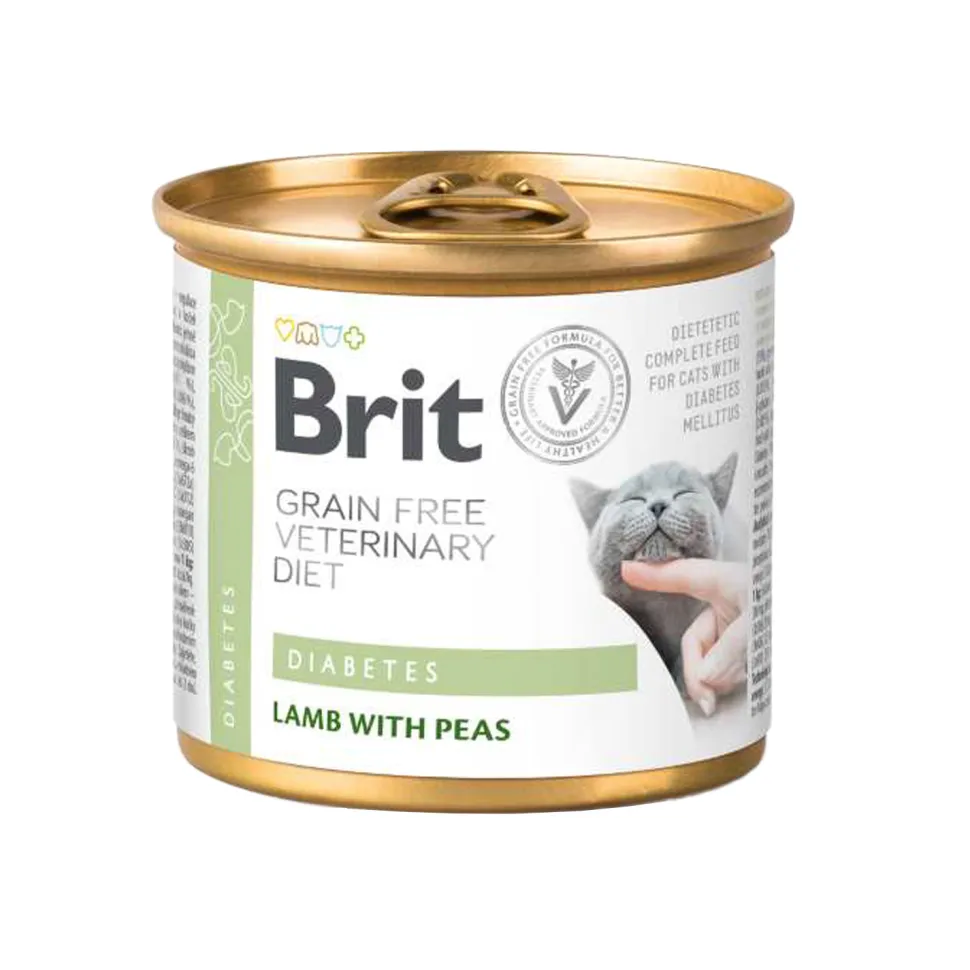 Brit Veterinary Diet Cat - Grain free - Diabetes - Blik