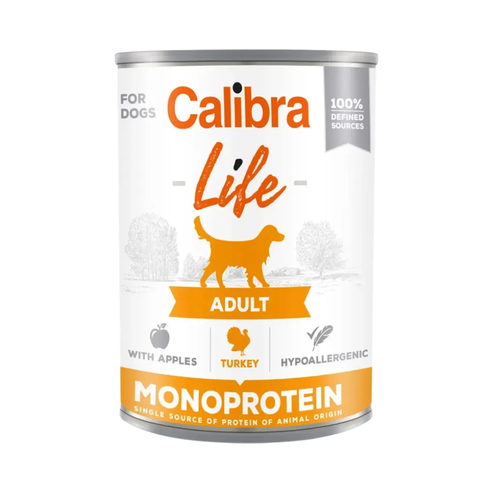 Calibra Dog Life Adult Natvoer - Kalkoen & Appel