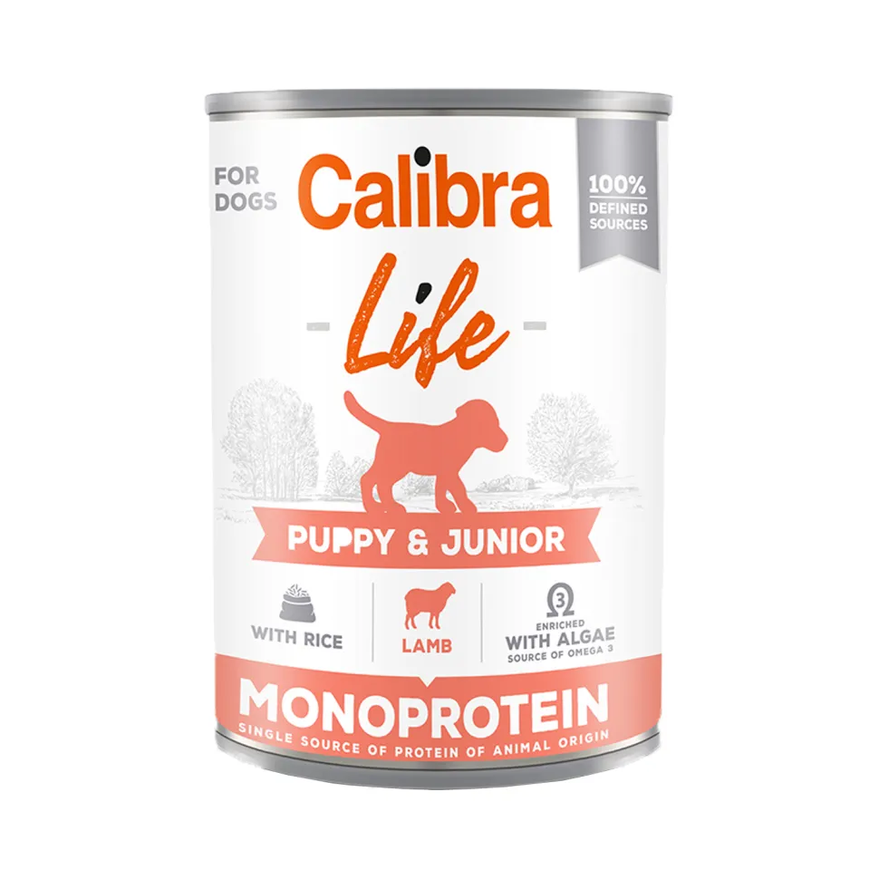 Calibra Dog Life Puppy & Junior Natvoer - Lam