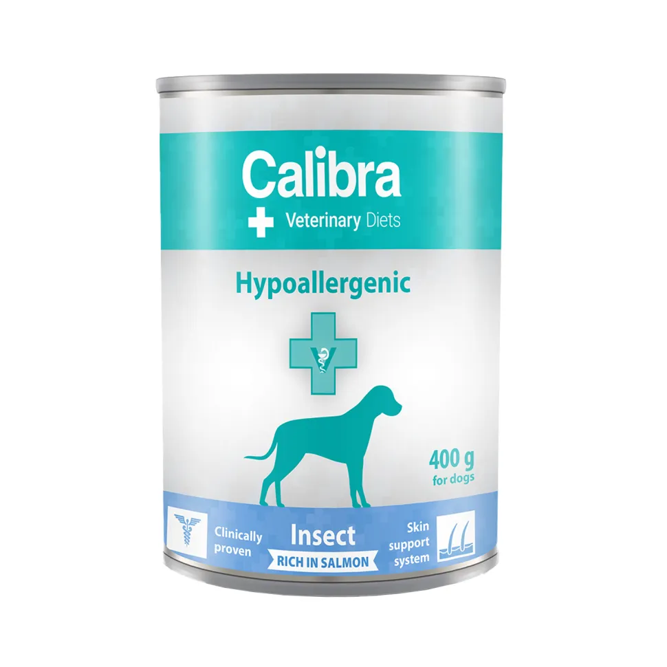 Calibra Dog Veterinary Diets - Hypoallergenic Zalm & Insect - Natvoer