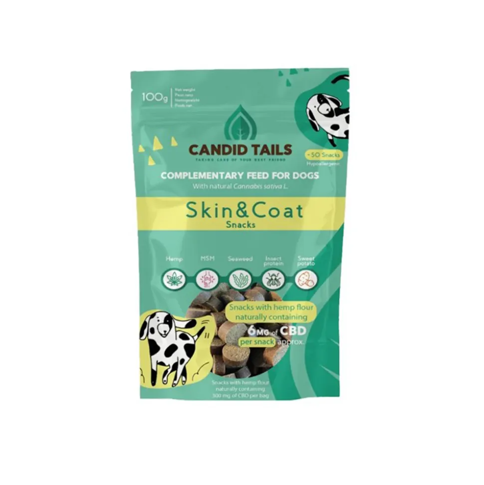 Candid Tails Skin & Coat Snacks met CBD