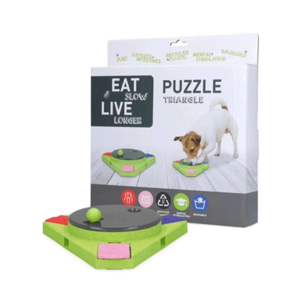 Eat Slow Live Longer Puzzle Antischrok Voerbak