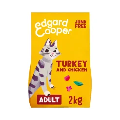 Edgard & Cooper Adult Cat - Vrije Uitloop Kalkoen en Kip - Kibbles