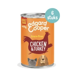 Edgard & Cooper Adult - Kip & Kalkoen - Blik