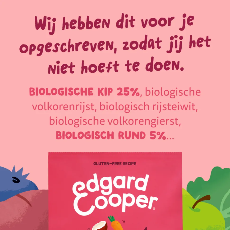Edgard & Cooper Biologisch Adult - Rund & Kip