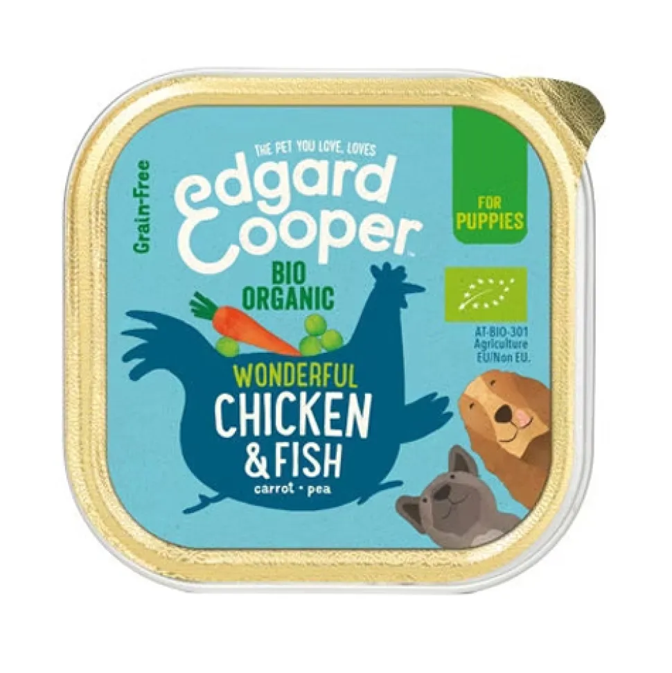 Edgard & Cooper Biologisch Puppy - Kip & Vis - Kuipje
