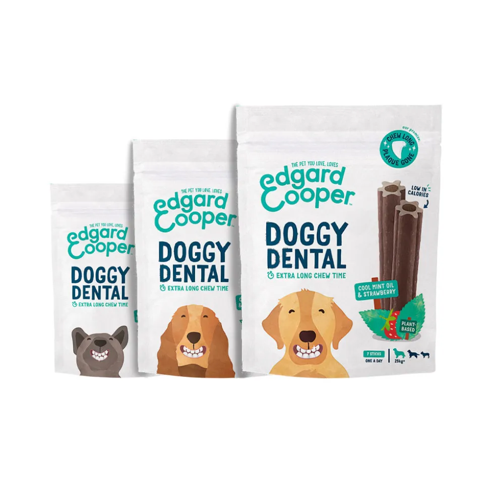 Edgard & Cooper Doggy Dental - Munt & Aardbei