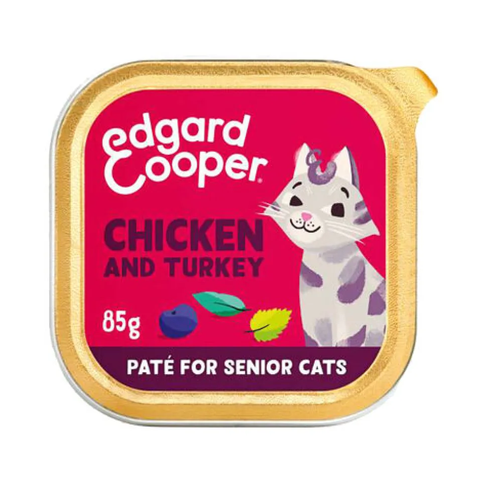 Edgard & Cooper Senior Cat - Vrije Uitloop Kip en Kalkoen - Paté