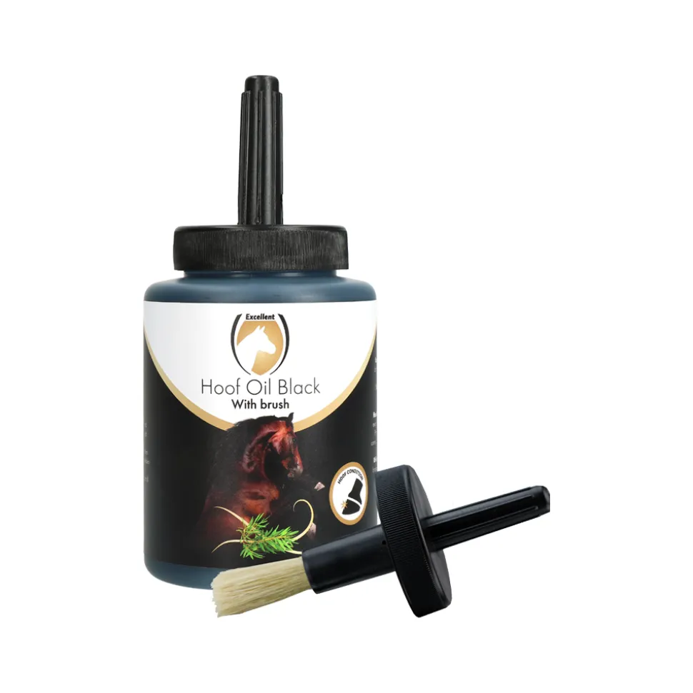 Excellent Hoof Oil Black with Brush