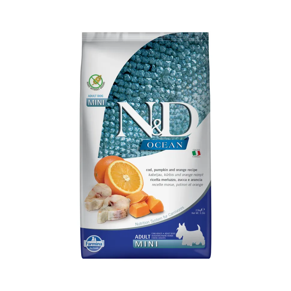 Farmina N&D Ocean Adult Mini Hondenvoer - Cod, Pumpkin & Orange
