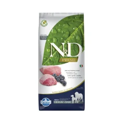 Farmina N&D Prime Adult Medium & Maxi Hondenvoer - Lamb and Blueberry