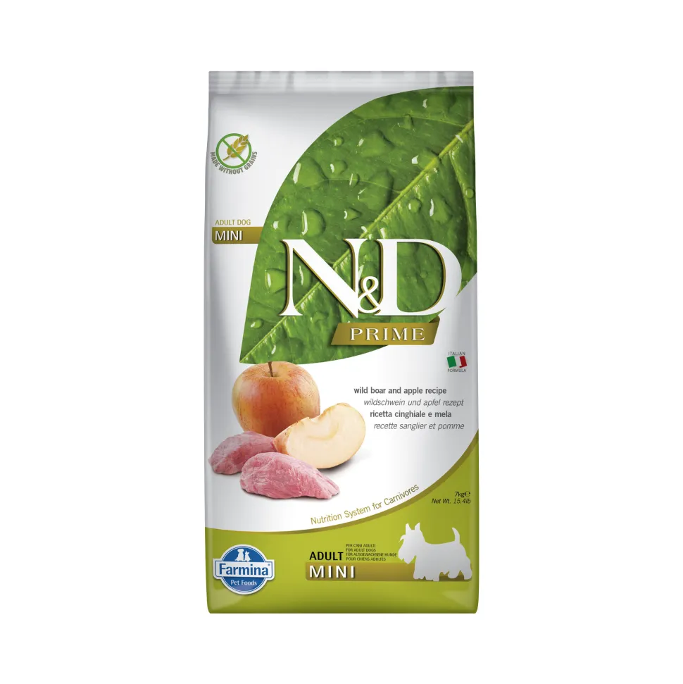 Farmina N&D Prime Adult Mini Hondenvoer - Wild Boar and Apple