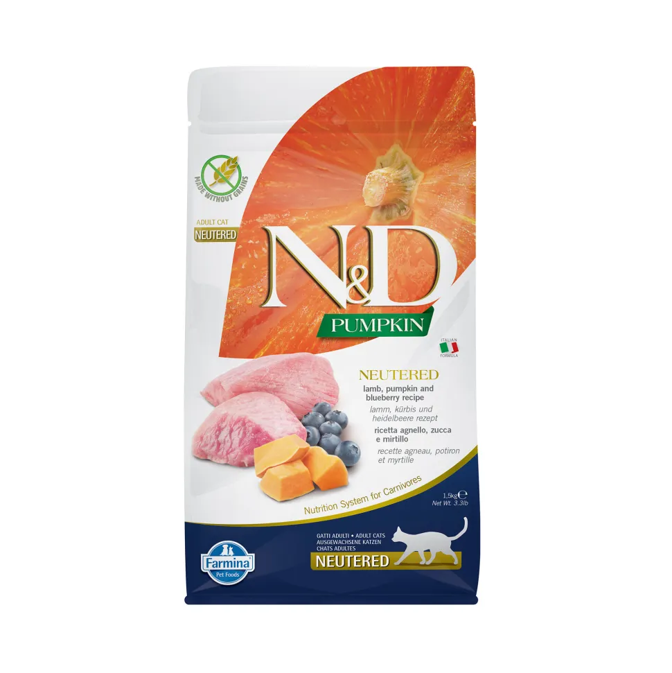 Farmina N&D Pumpkin Neutered Kattenvoer - Lamb