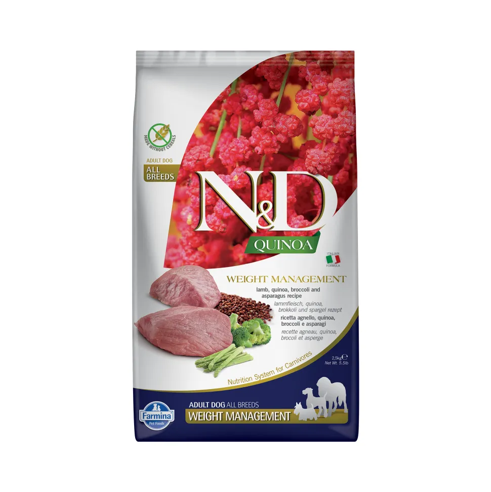 Farmina N&D Quinoa Weight Management Adult Hondenvoer - Lamb