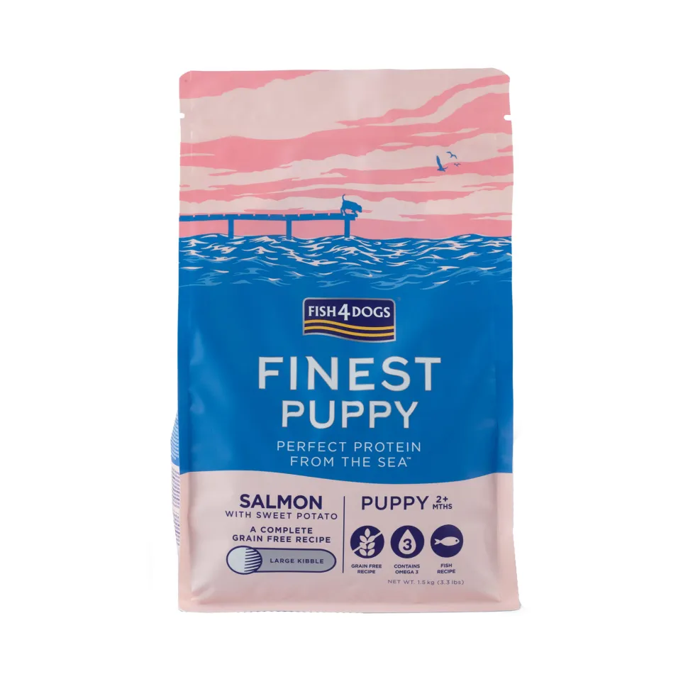 Fish4Dogs Finest Puppy Zalm met Zoete Aardappel