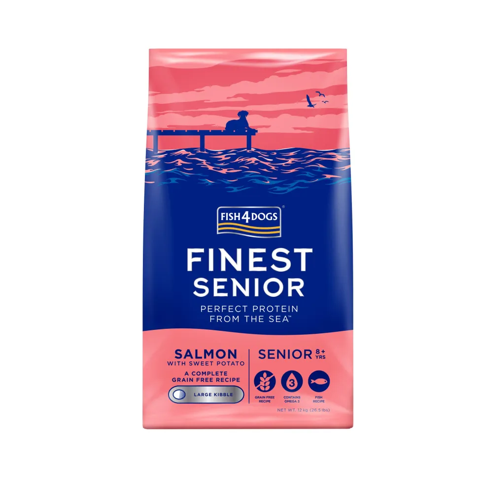 Fish4Dogs Finest Senior Zalm met Zoete Aardappel