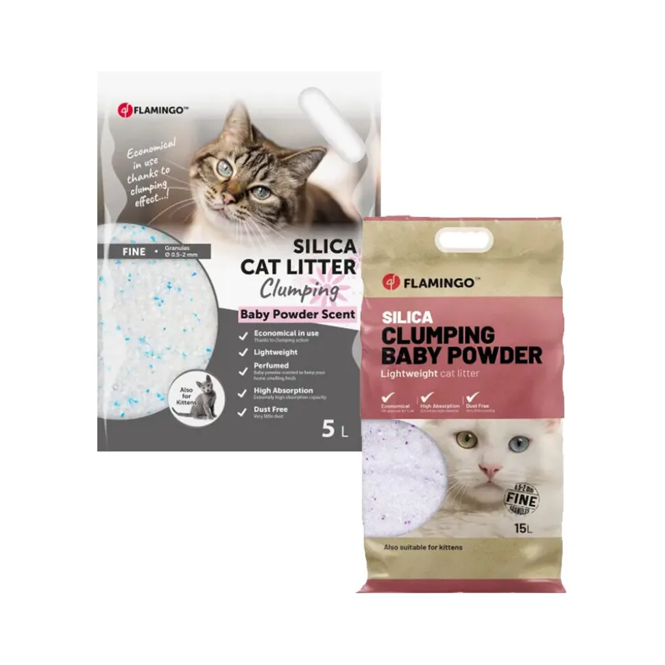 Flamingo Kattenbakvulling Silica