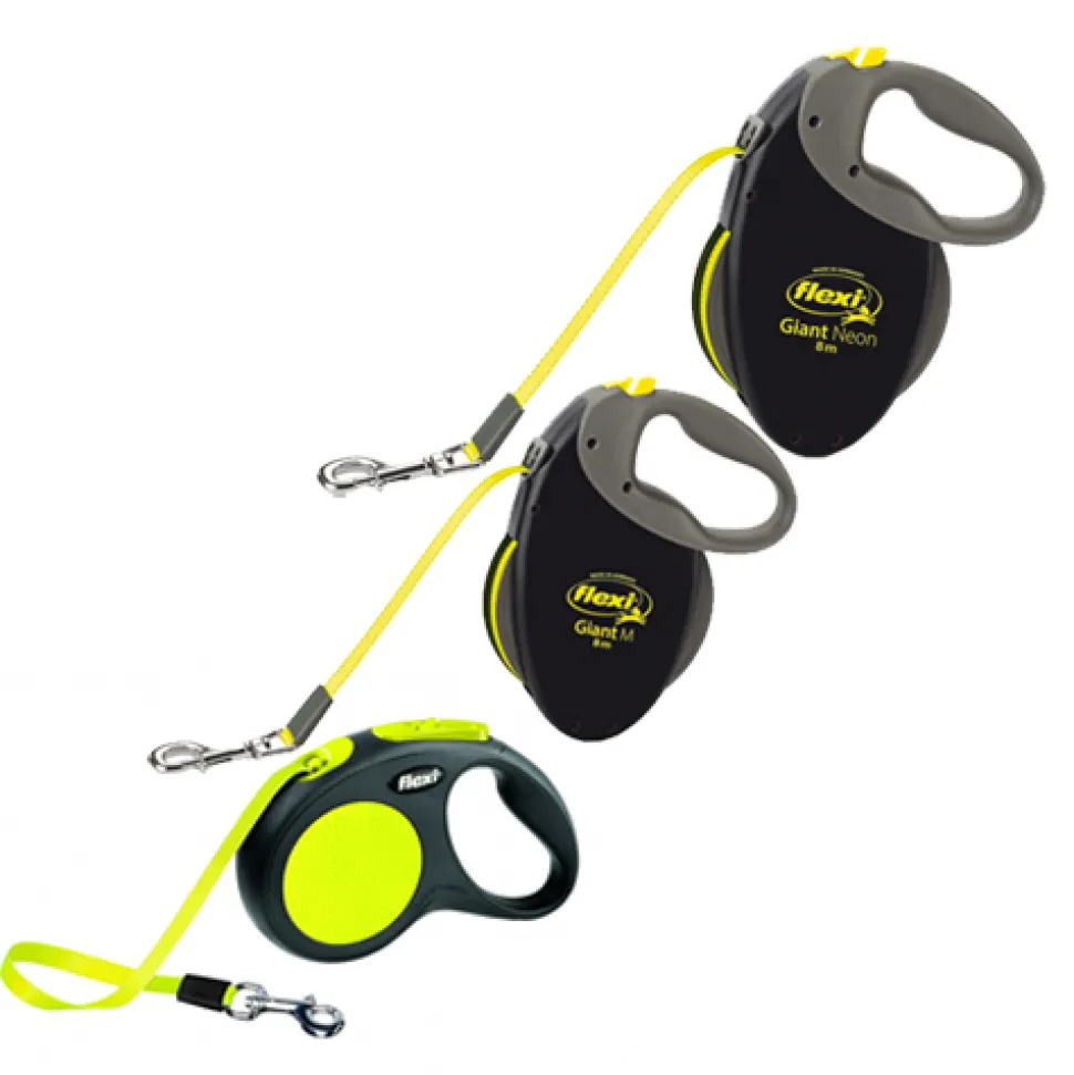 Flexi Rollijn Neon - Tape Leash