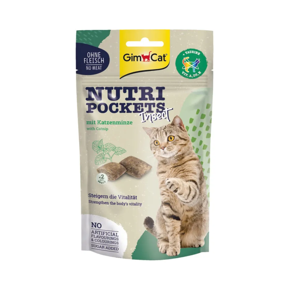 GimCat Nutri Pockets - Insect & Kattenkruid