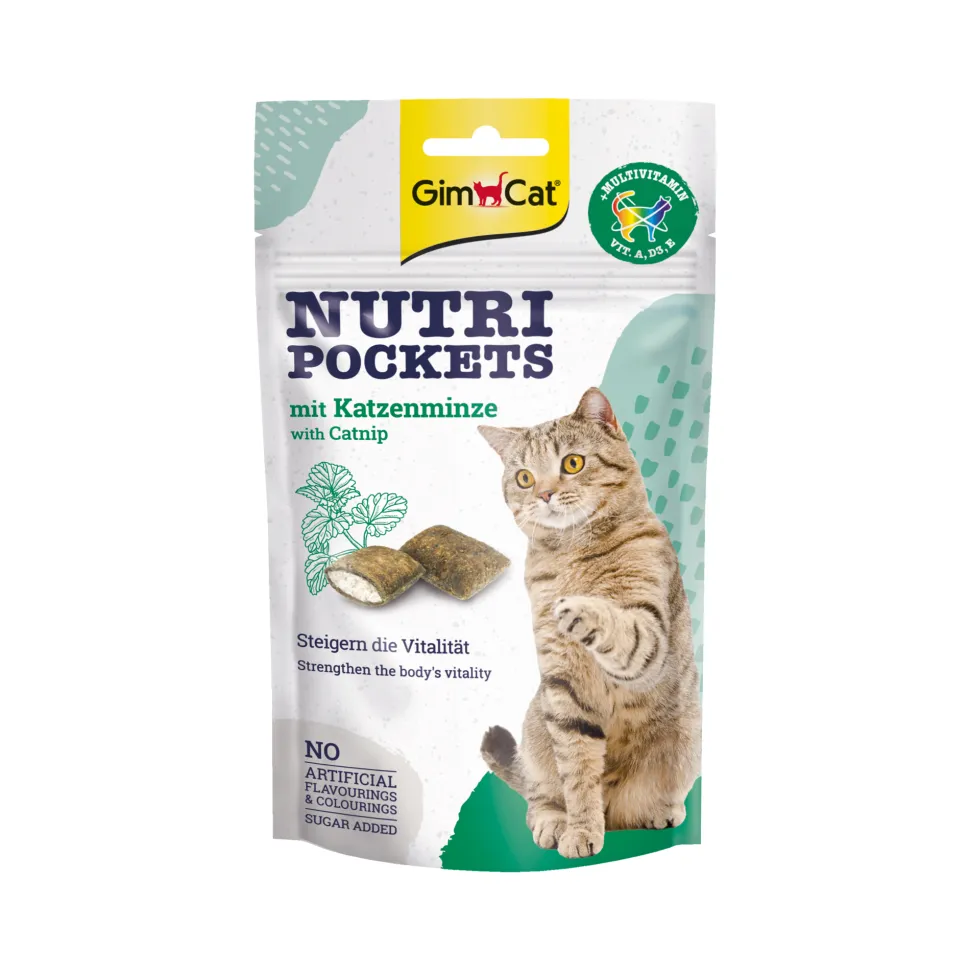 GimCat Nutri Pockets with Catnip and Multi-Vitamin