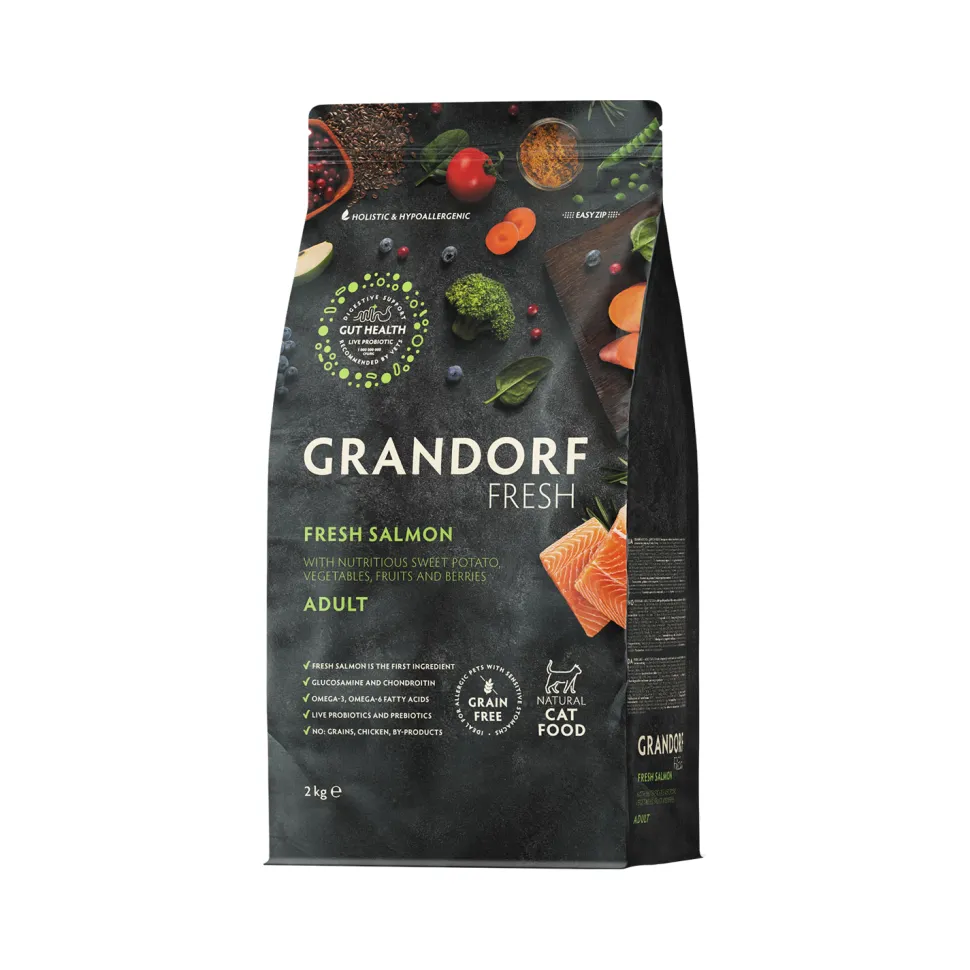 Grandorf Fresh Adult - Zalm - Kattenvoer