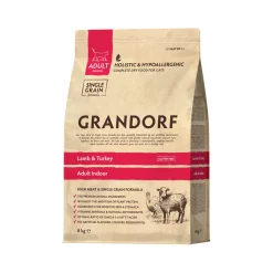 Grandorf Indoor Adult - Lam & Kalkoen - Kattenvoer