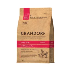 Grandorf Medium & Maxi Breeds Adult - Lam & Kalkoen - Hondenvoer