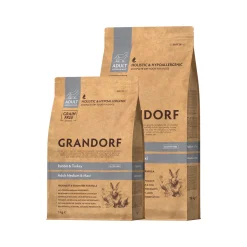 Grandorf Medium & Maxi Breeds Adult - Konijn & Kalkoen - Hondenvoer