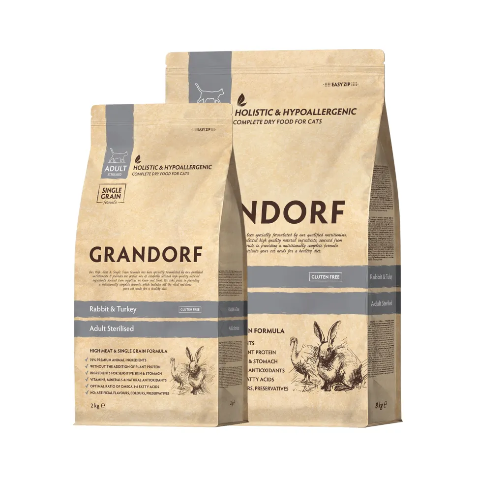 Grandorf Sterilised Adult - Konijn & Kalkoen - Kattenvoer