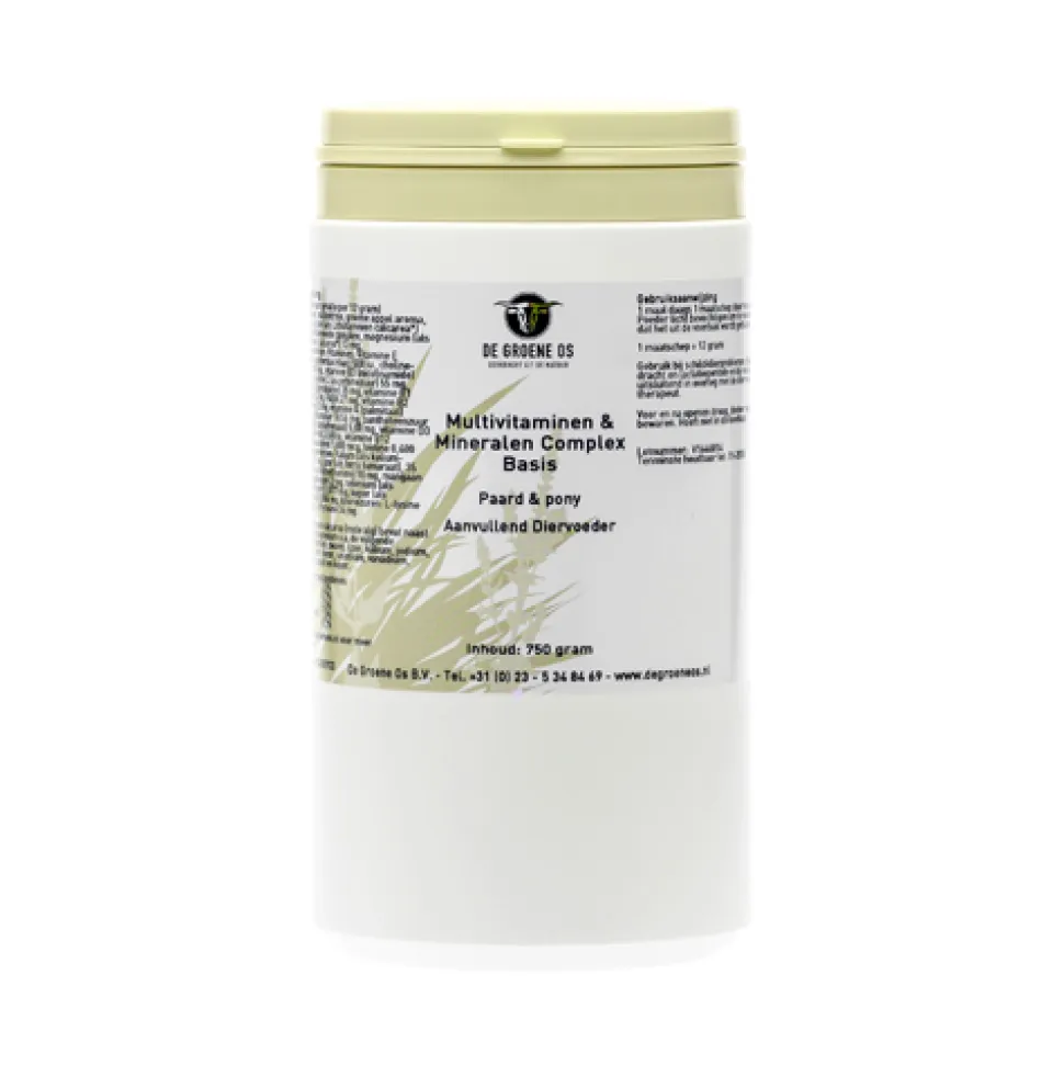 Groene Os Multivitaminen en Mineralen Complex Basis - Paard/Pony