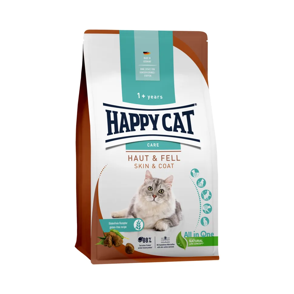 Happy Cat Care Huid & vacht Kattenvoer